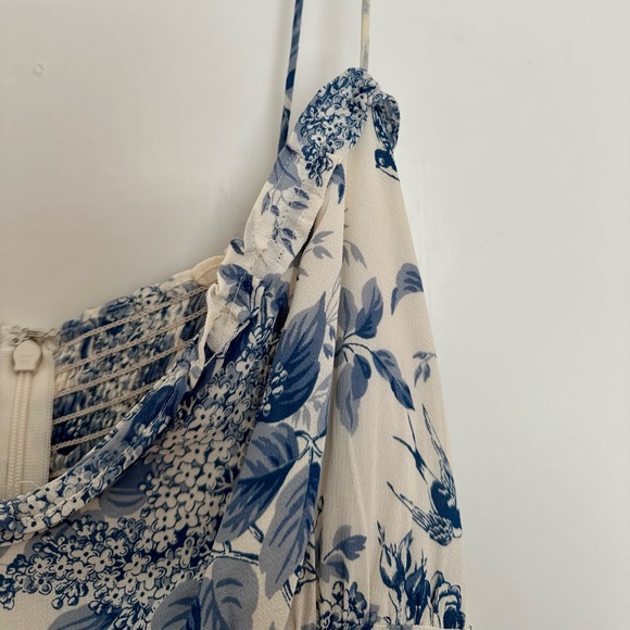 Reformation Marin Floral Minidress in Pompadour Size 12 - Picture 8 of 12